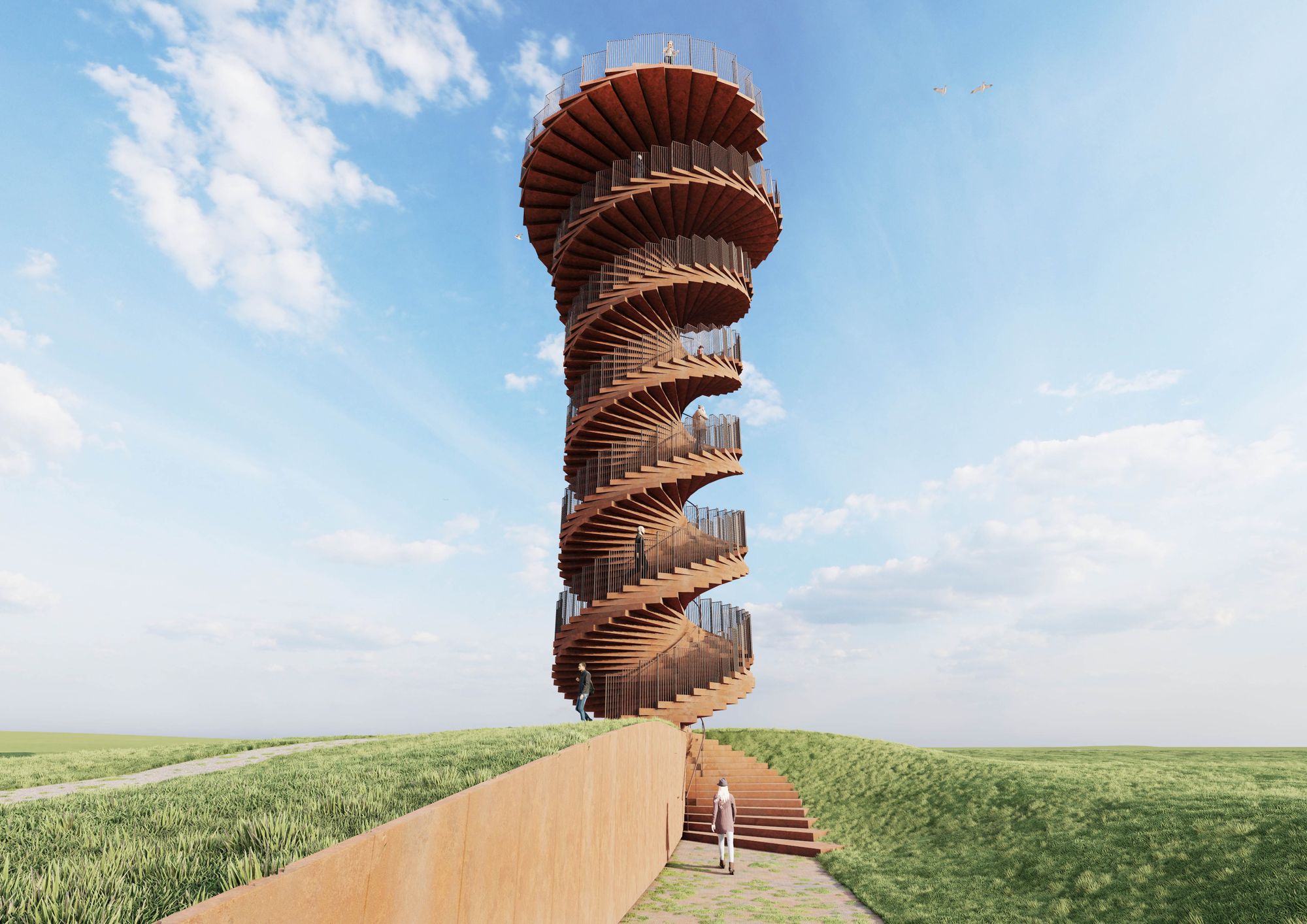 The Marsk Tower by BIG in the Danish Wadden Sea — the inspiration for the Osprey Posadero Design Challenge